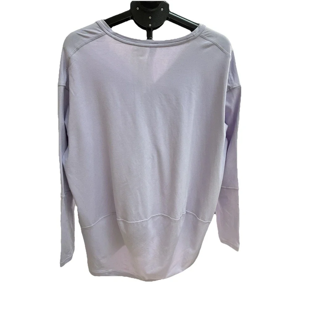 NEW Lululemon Back In Action Long Sleeve V-Neck Size 12 Purple